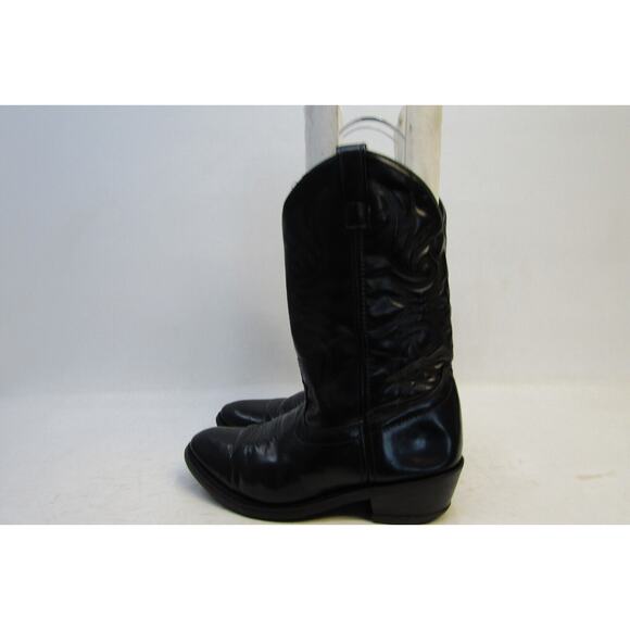 Cody James Mens Size 9 EE Black Leather Cowboy Western Boots